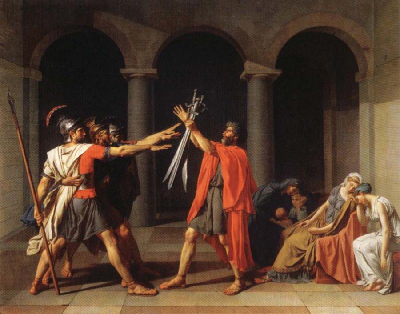 Jacques-Louis David THe Oath of the Horatii Sweden oil painting art